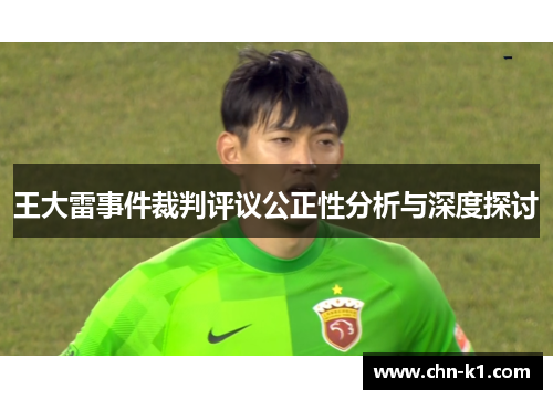 王大雷事件裁判评议公正性分析与深度探讨